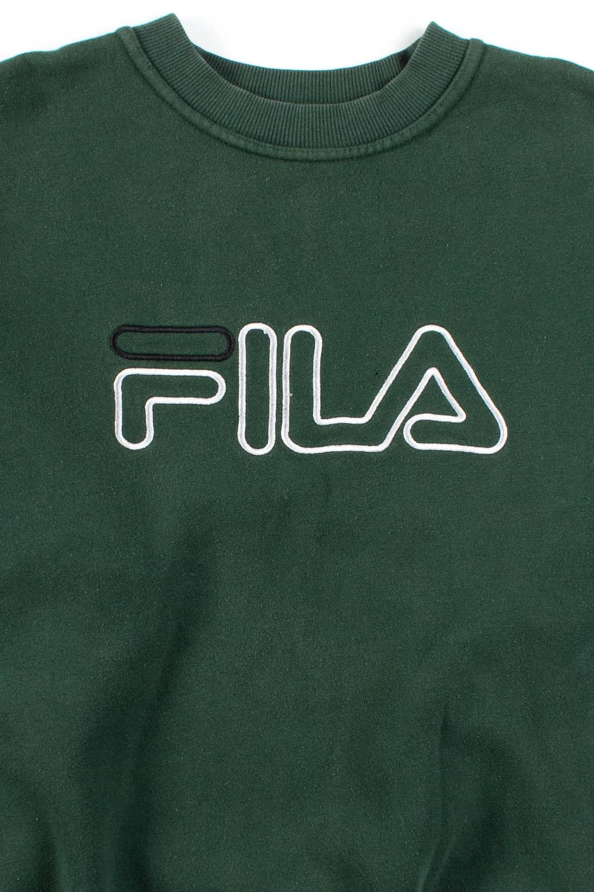 Vintage Green Fila Sweatshirt Ragstock.com