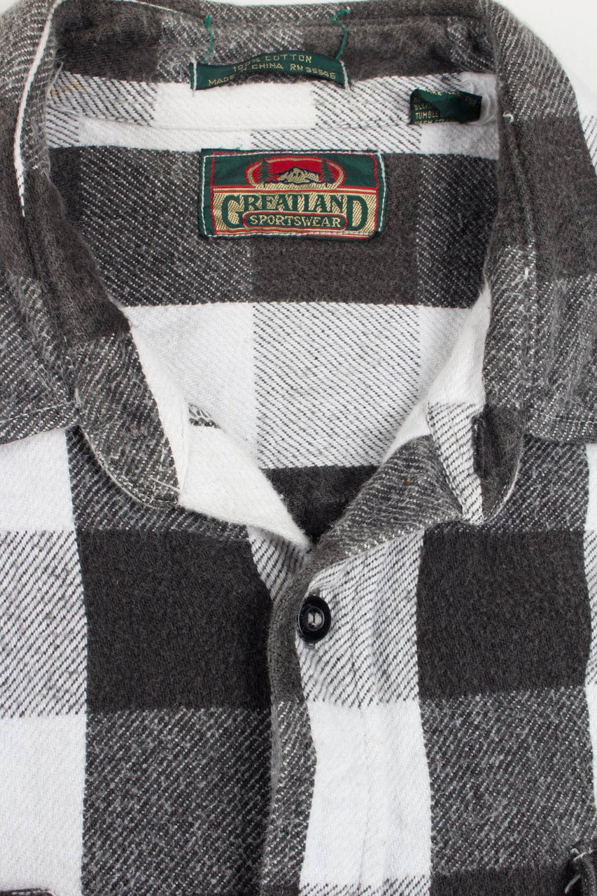 Vintage Greatland Sportswear Thick Flannel Shirt 3639 - Ragstock.com
