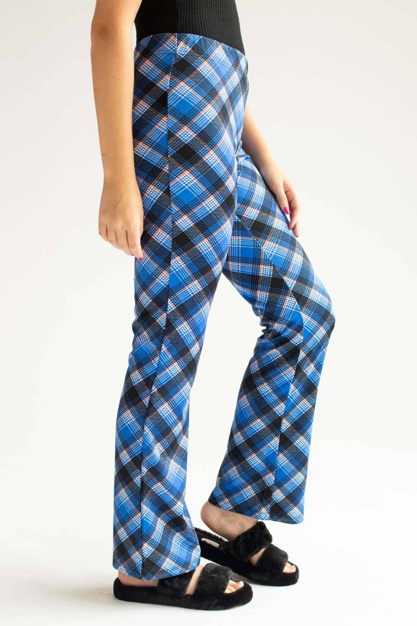 Women's brown blue plaid trousers - Shop Varteks d.d.