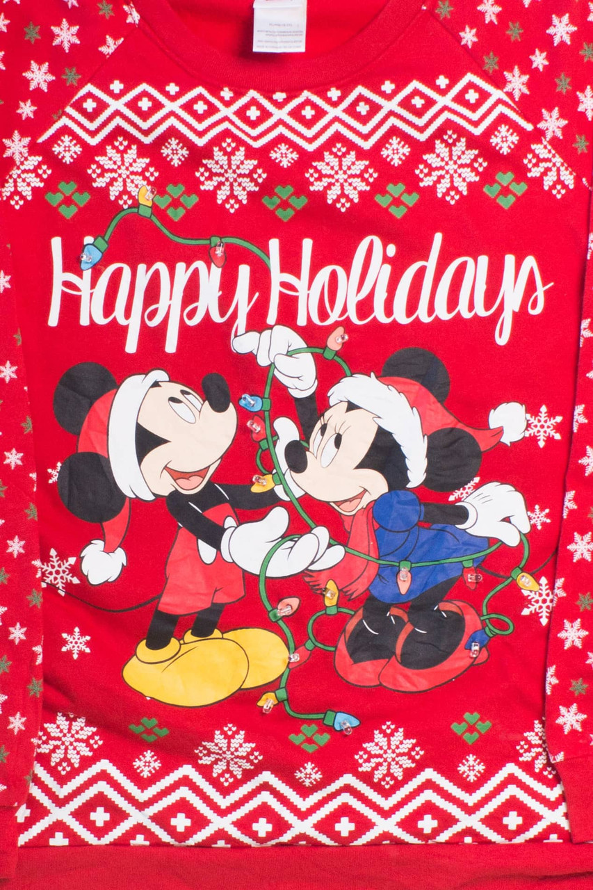 LOUIS VUITTON LV MICKEY MOUSE UGLY CHRISTMAS SWEATER