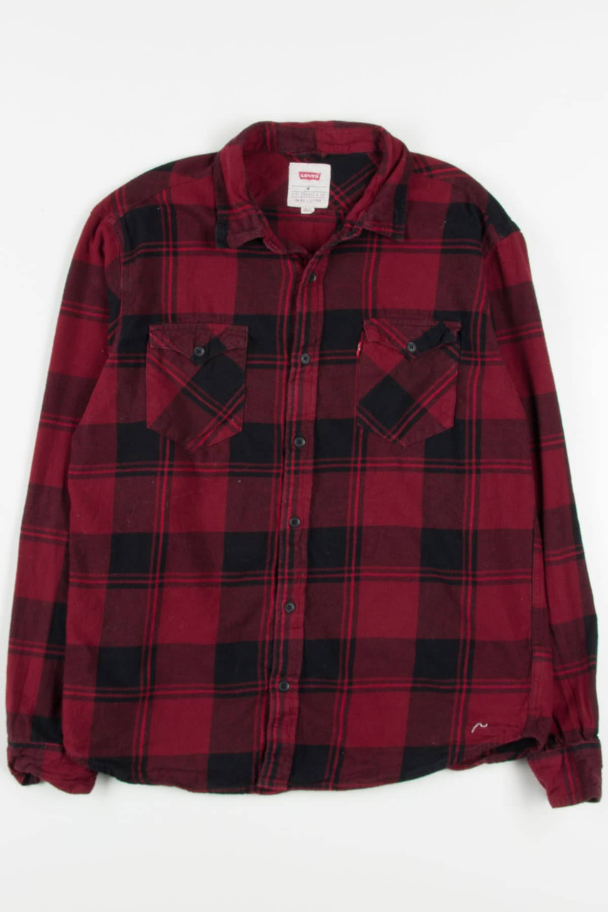 Red Levi's Flannel Shirt 3816 - Ragstock.com