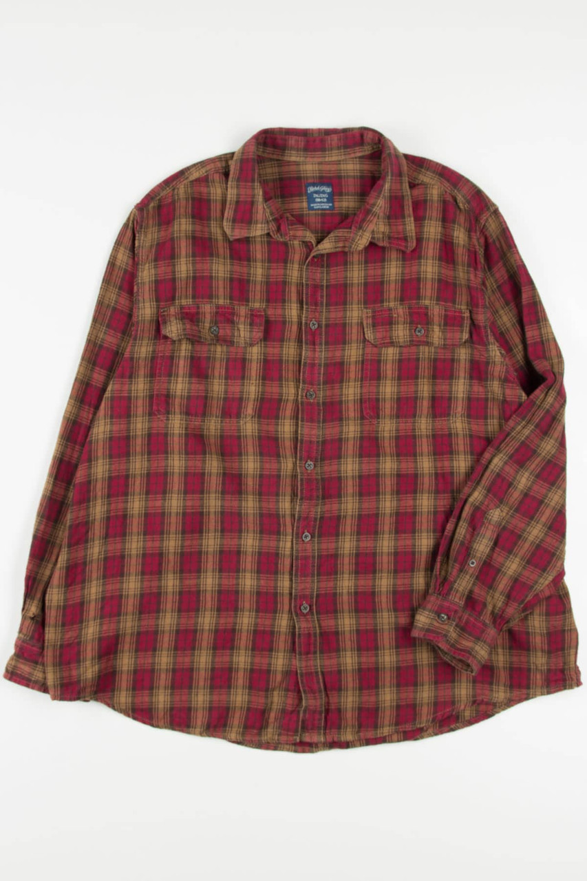 Red Faded Glory Flannel Shirt 4018 - Ragstock.com