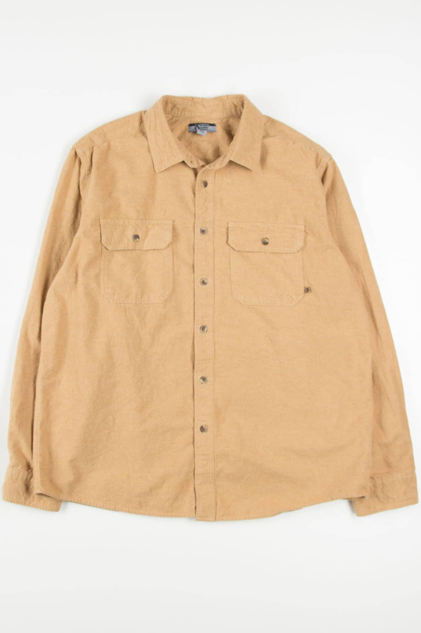Beige Gander Mountain Flannel Shirt 3718 - Ragstock.com