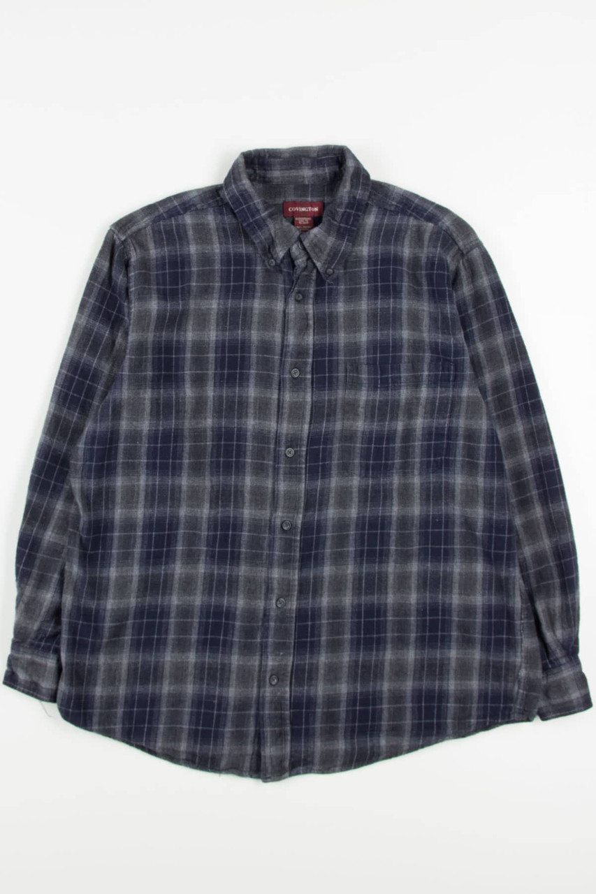 Charcoal Covington Flannel Shirt 3919 - Ragstock.com