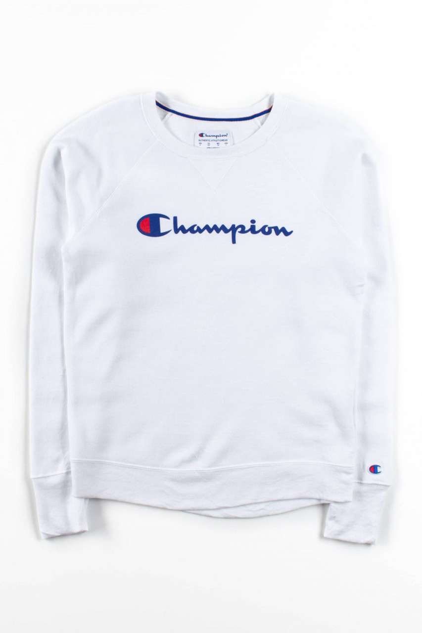 White Champion Sweatshirt - Ragstock.com