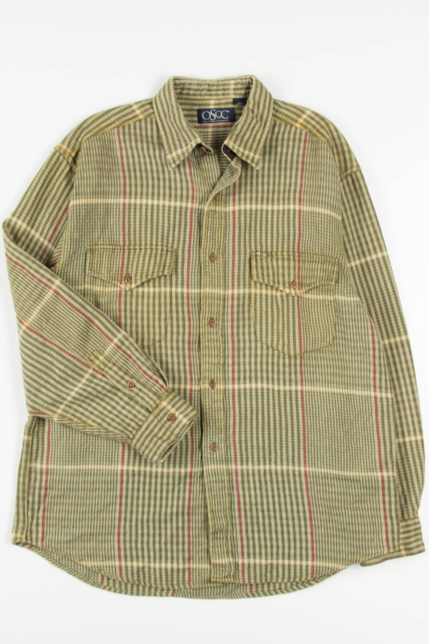 Vintage OSCC Flannel Shirt 3767 - Ragstock.com