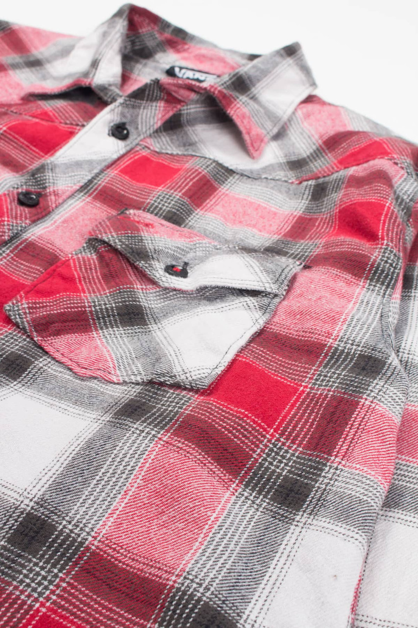 Red Vans Flannel Shirt 3958 - Ragstock.com