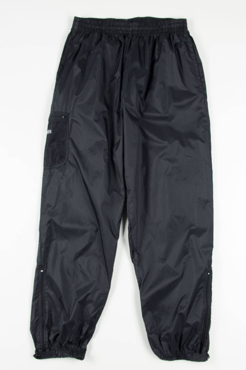 Black Columbia Windbreaker Track Pants (sz. Women's XL) 