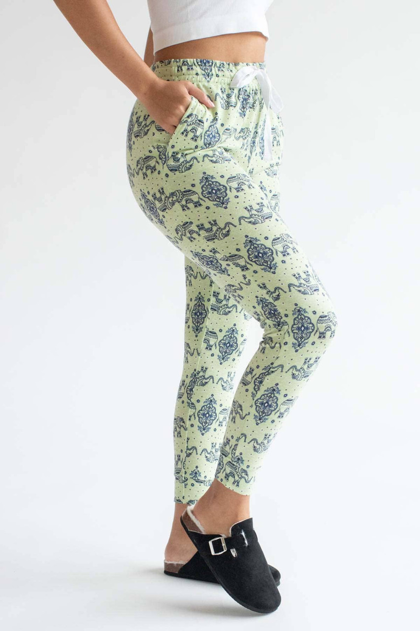 Green Elephant Lounge Pants