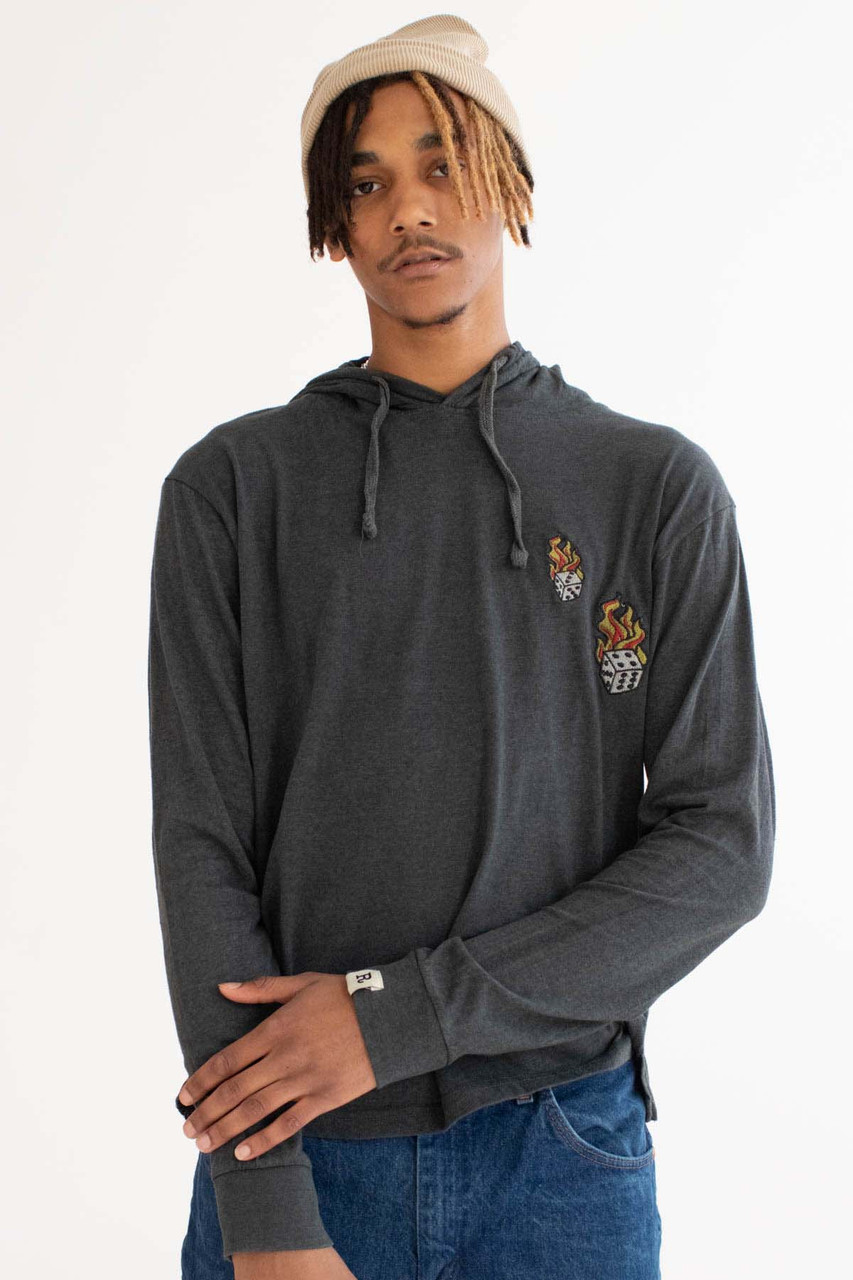 High Rolling Dice Embroidered Lightweight Hoodie - Ragstock.com