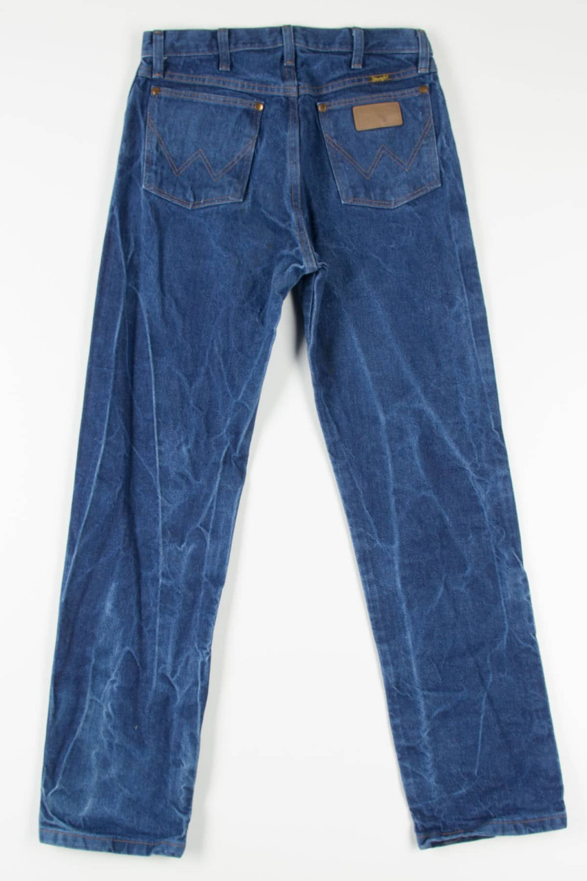 Wrinkle Faded Wrangler Denim Jeans (sz. W32 L32) - Ragstock.com