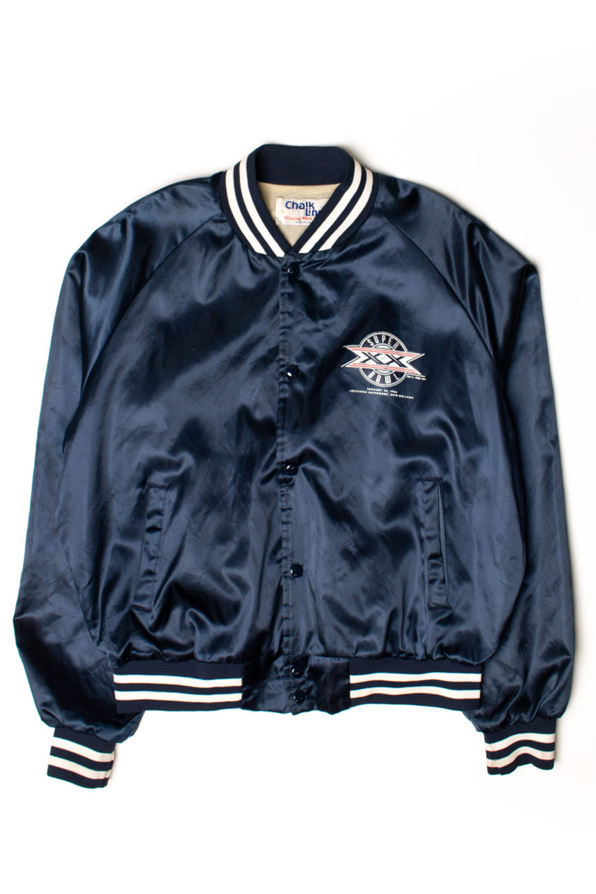 Vintage Super Bowl XX Satin Bomber Jacket (1986)