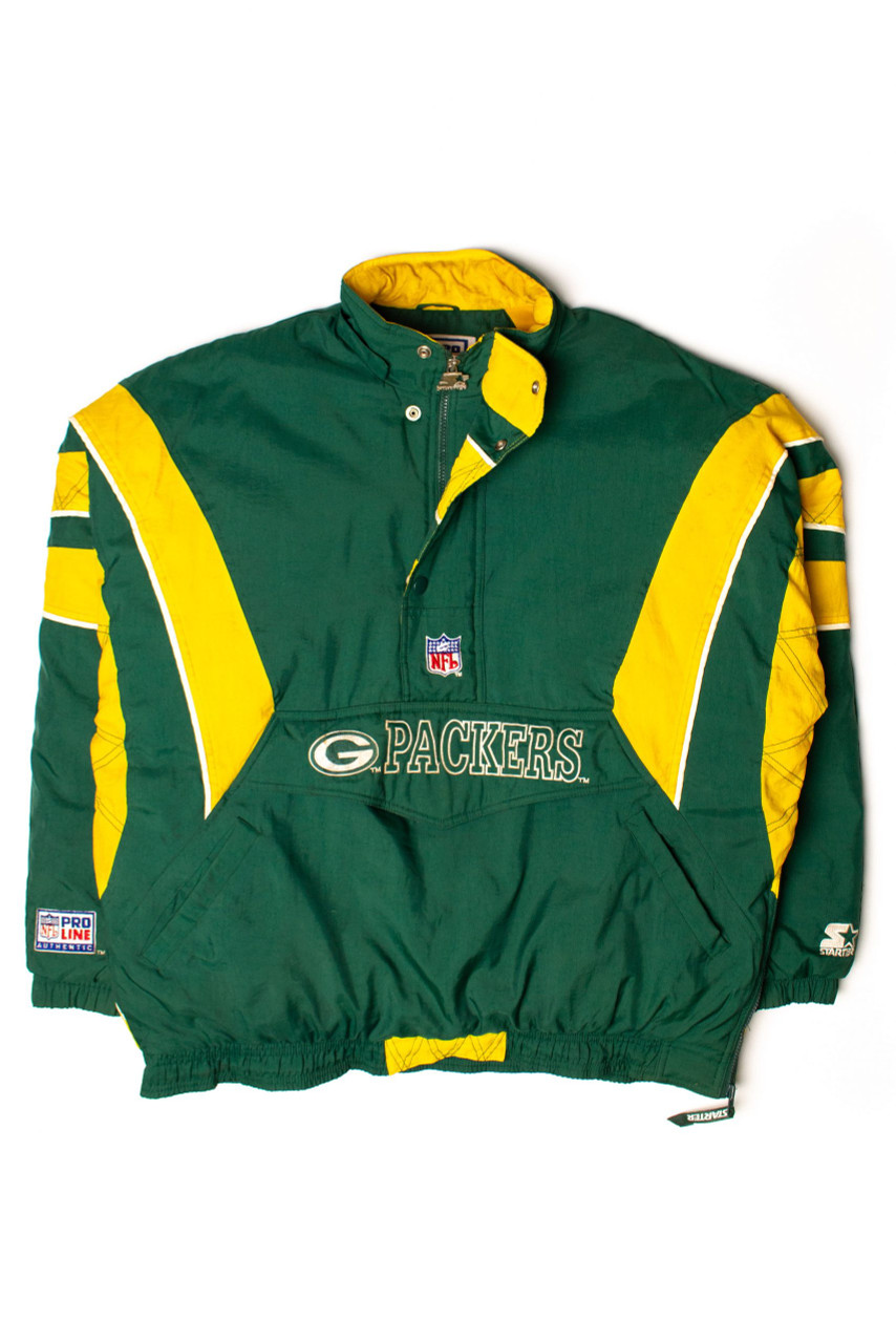 Vintage 1990's Starter Pro Line Green Bay Packers pullover jacket