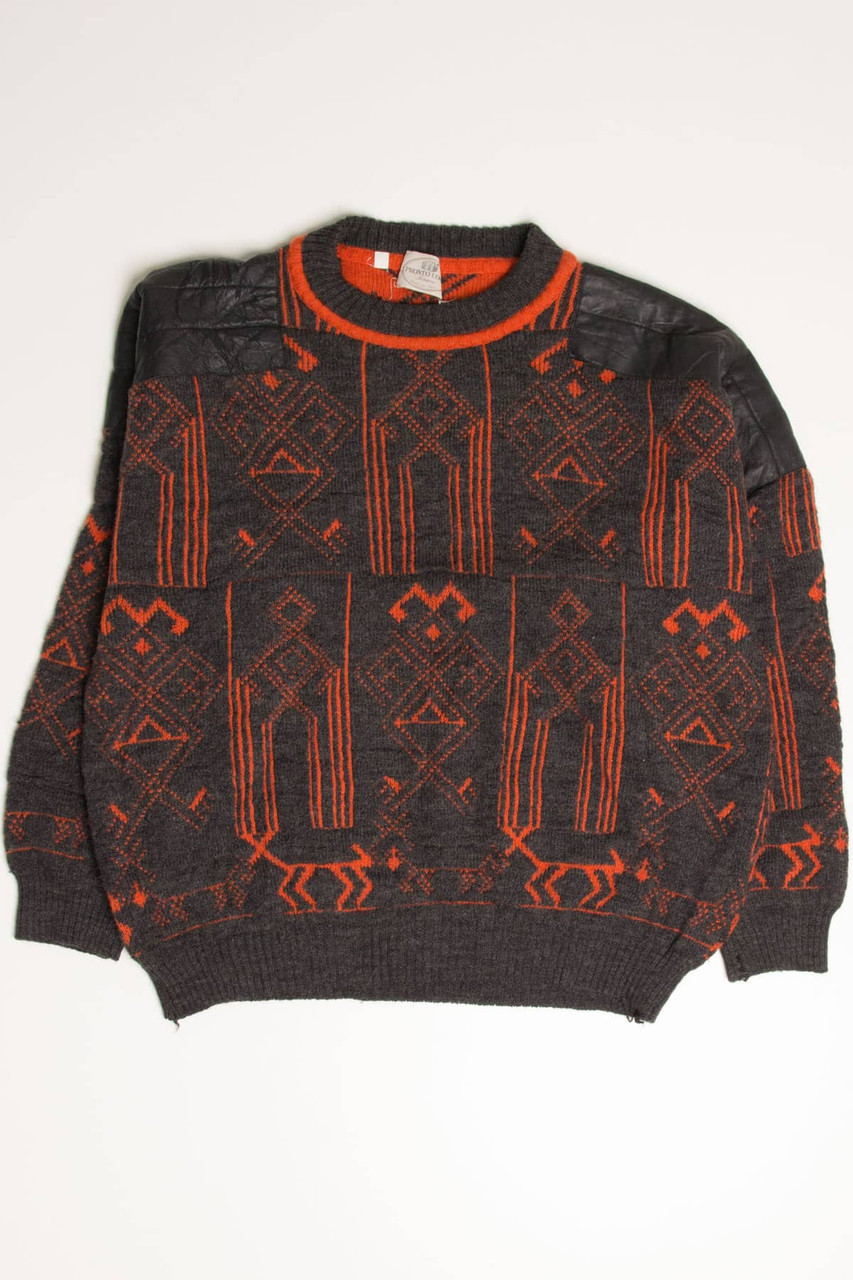 Vintage 80s Orange Sweater 3639 - Ragstock.com