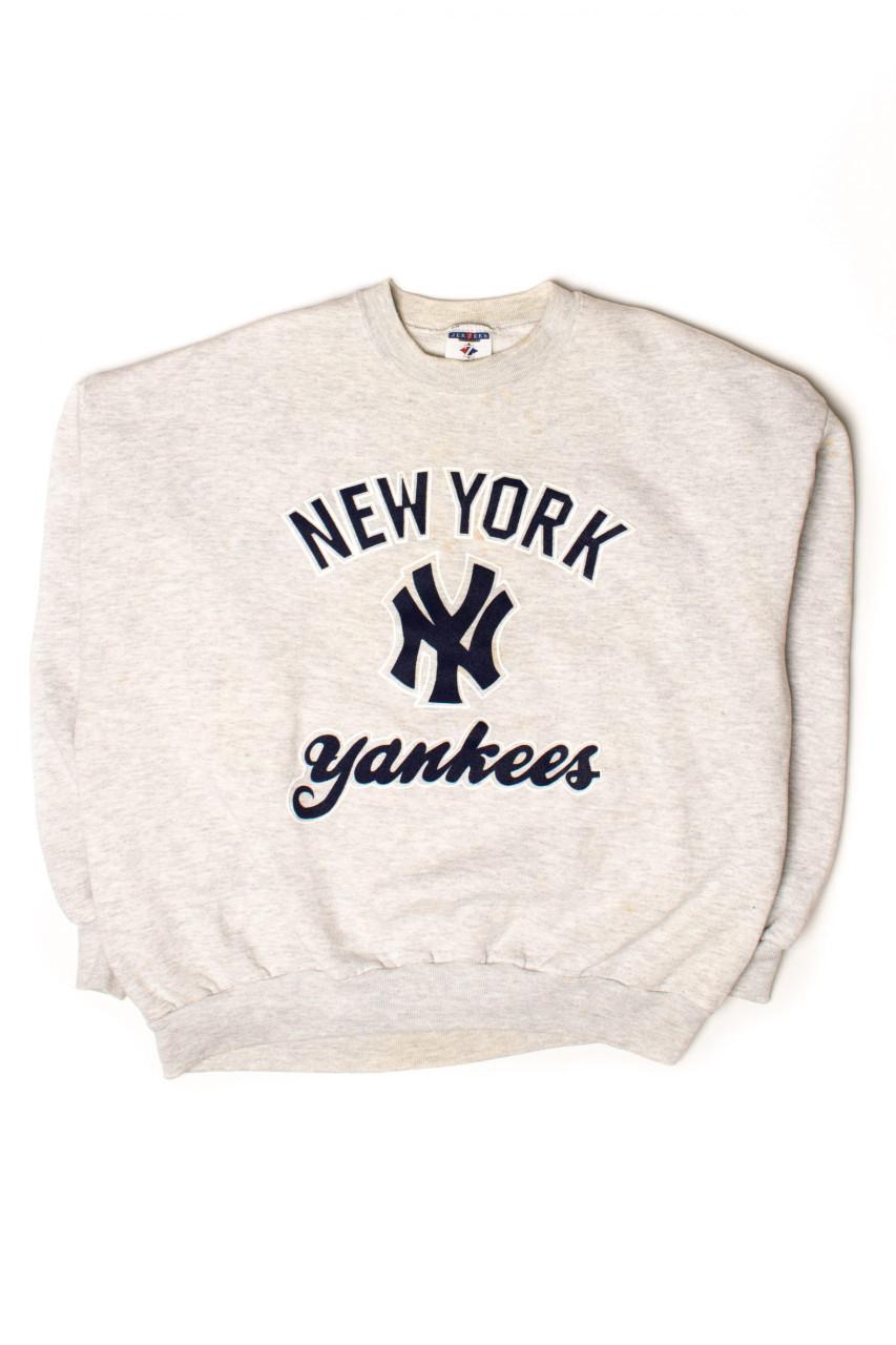NY Yankees, MLB One of a KIND Vintage Sweatshirt with Overall Swarovski  Crystals on the Sleeves
