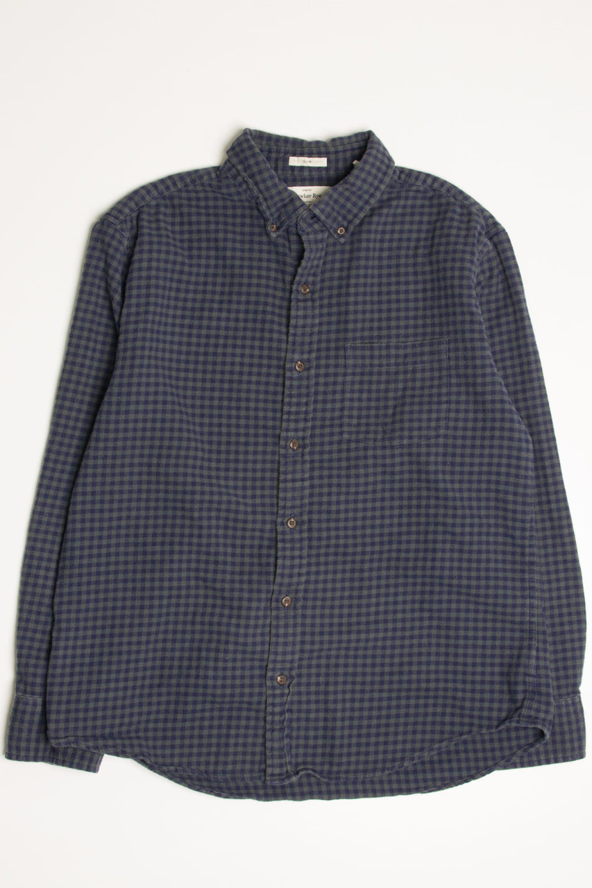 Blue Hawker Rye Flannel Shirt 4336 - Ragstock.com