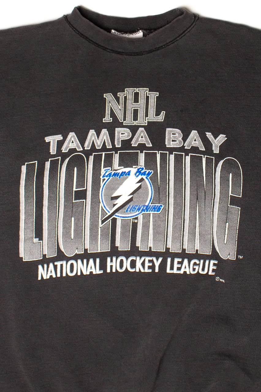 Vintage 90s Tampa Bay Lightning Sweatshirt Lightning Crewneck 