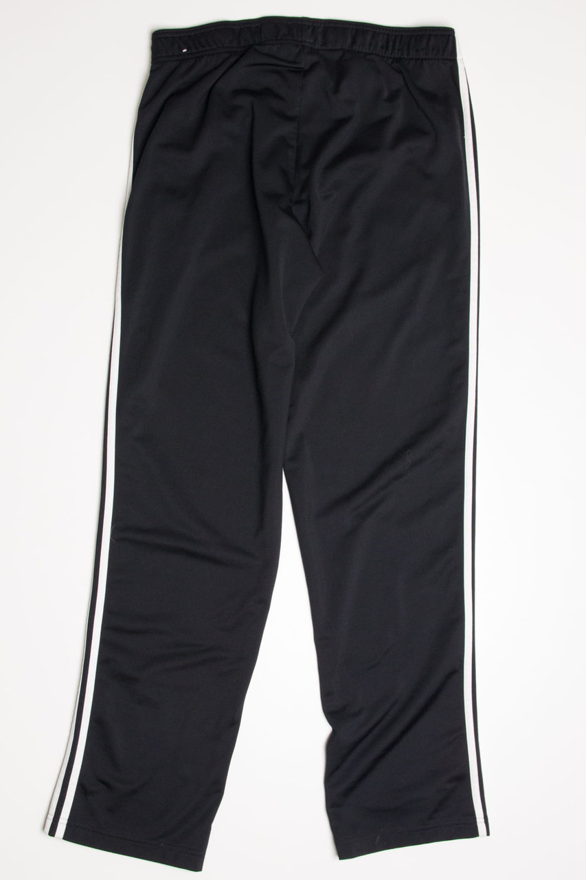 Vintage Adidas Track Pants Zip Ankle 3 Stripe Lined Jogging Pants Men L  (39-42)