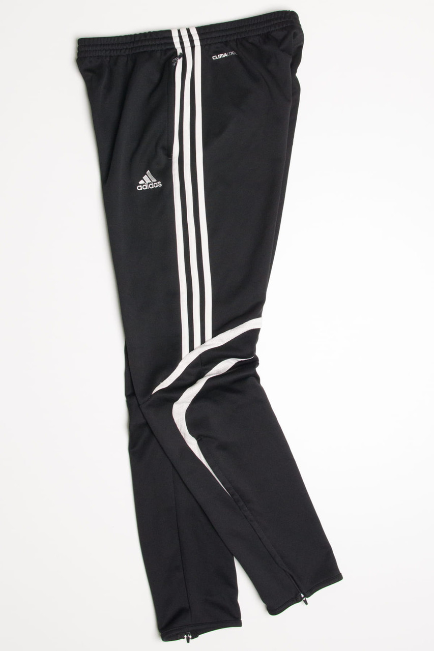 Adidas Clima Cool Soccer Pants Men's Slim Small Black Ankle Zip Up | eBay