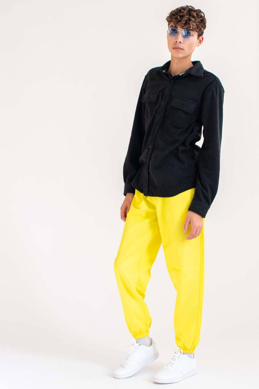 Bright yellow silicone-coated novawear pants | Cyberpunk Wiki | Fandom