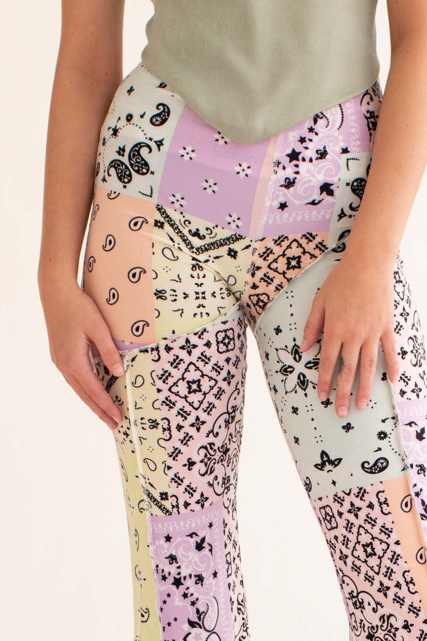 Green Thumb Printed Bell Bottoms – PINK ARROWS