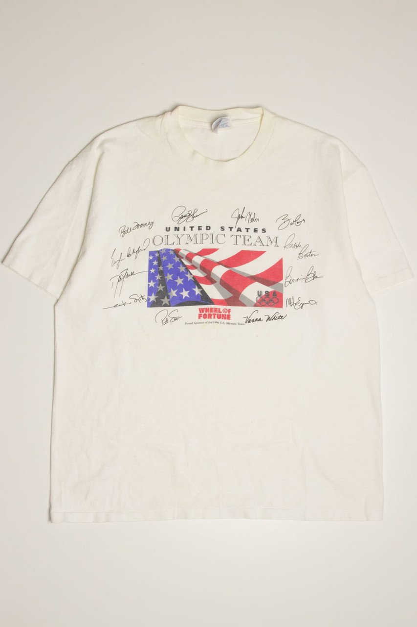 Wheel Of Fortune Olympic Team Sponsor T-Shirt (1996) - Ragstock.com