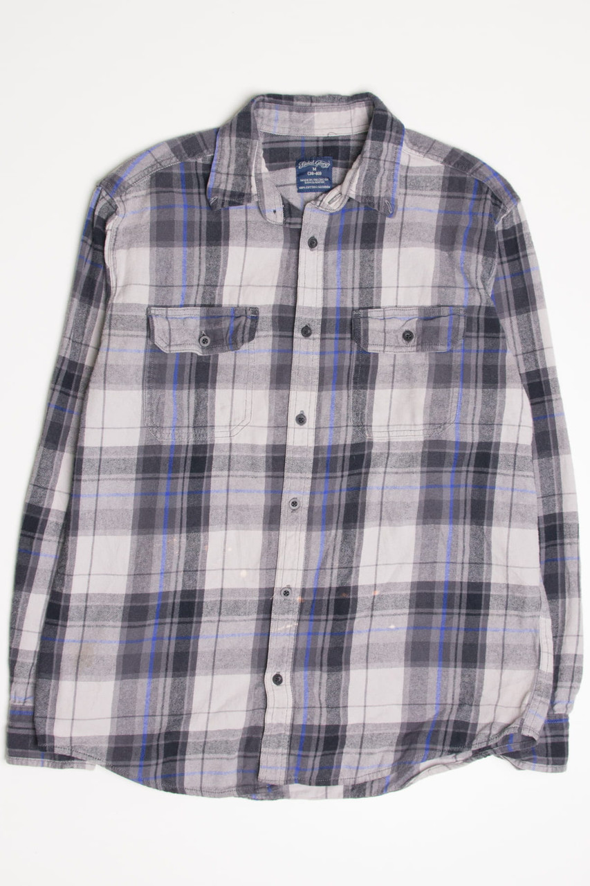 Faded Glory Bleach Spotted Flannel Shirt 4407 - Ragstock.com