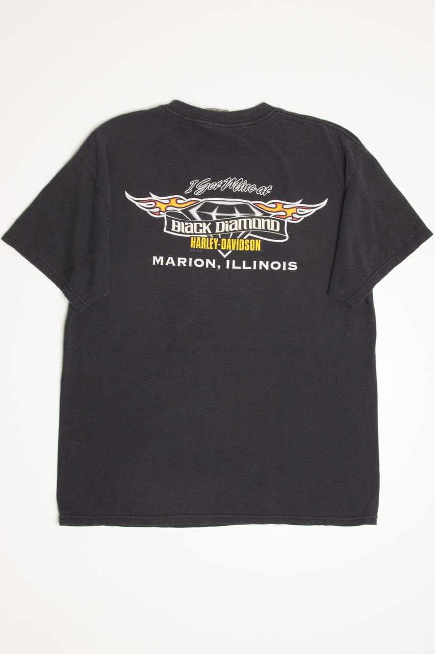 Black Diamond Marion Illinois Harley-Davidson T-Shirt - Ragstock.com