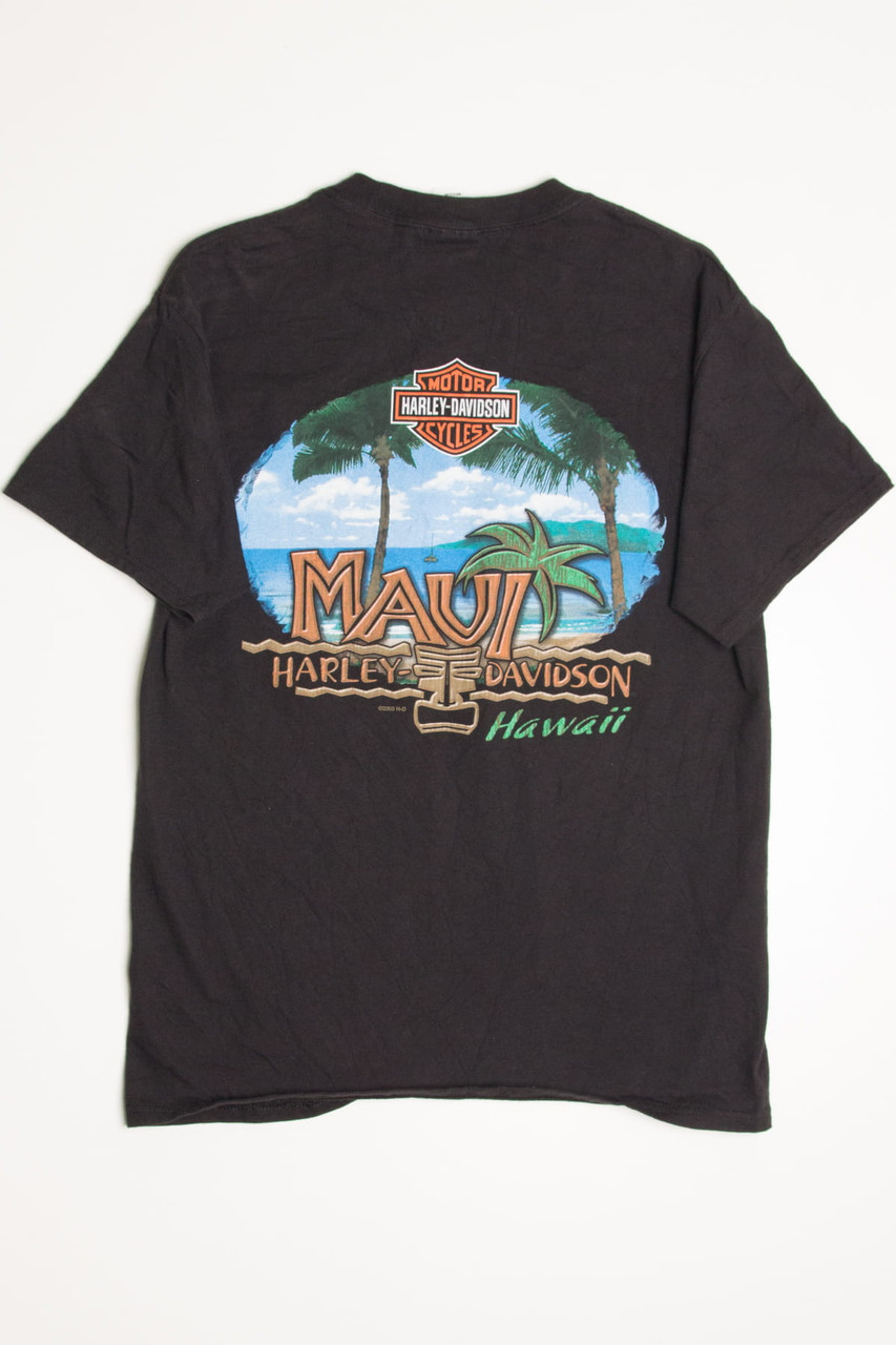 Opbevares i køleskab afstemning Far Maui Hawaii Harley Davidson T-Shirt 1 - Ragstock.com