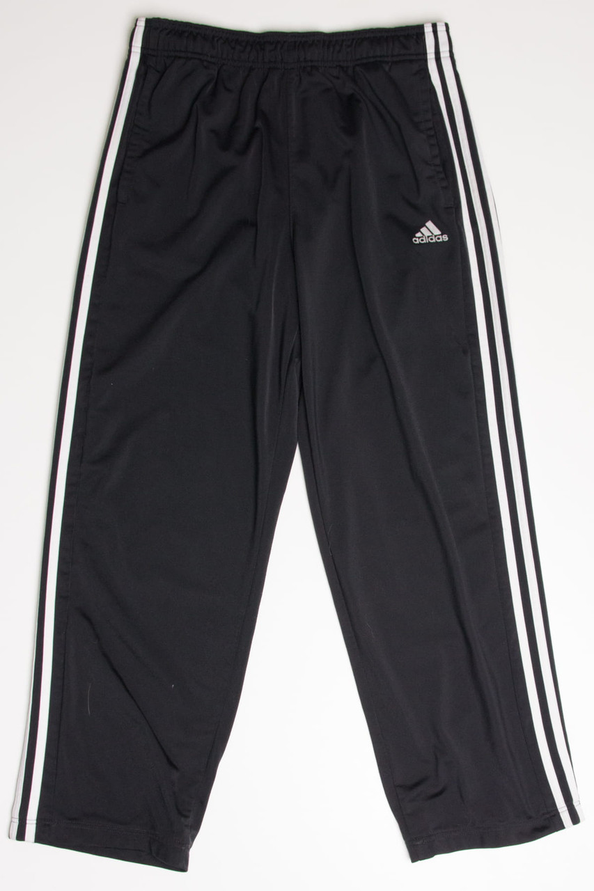Black Adidas Wide Leg Track Pants (sz. L) 