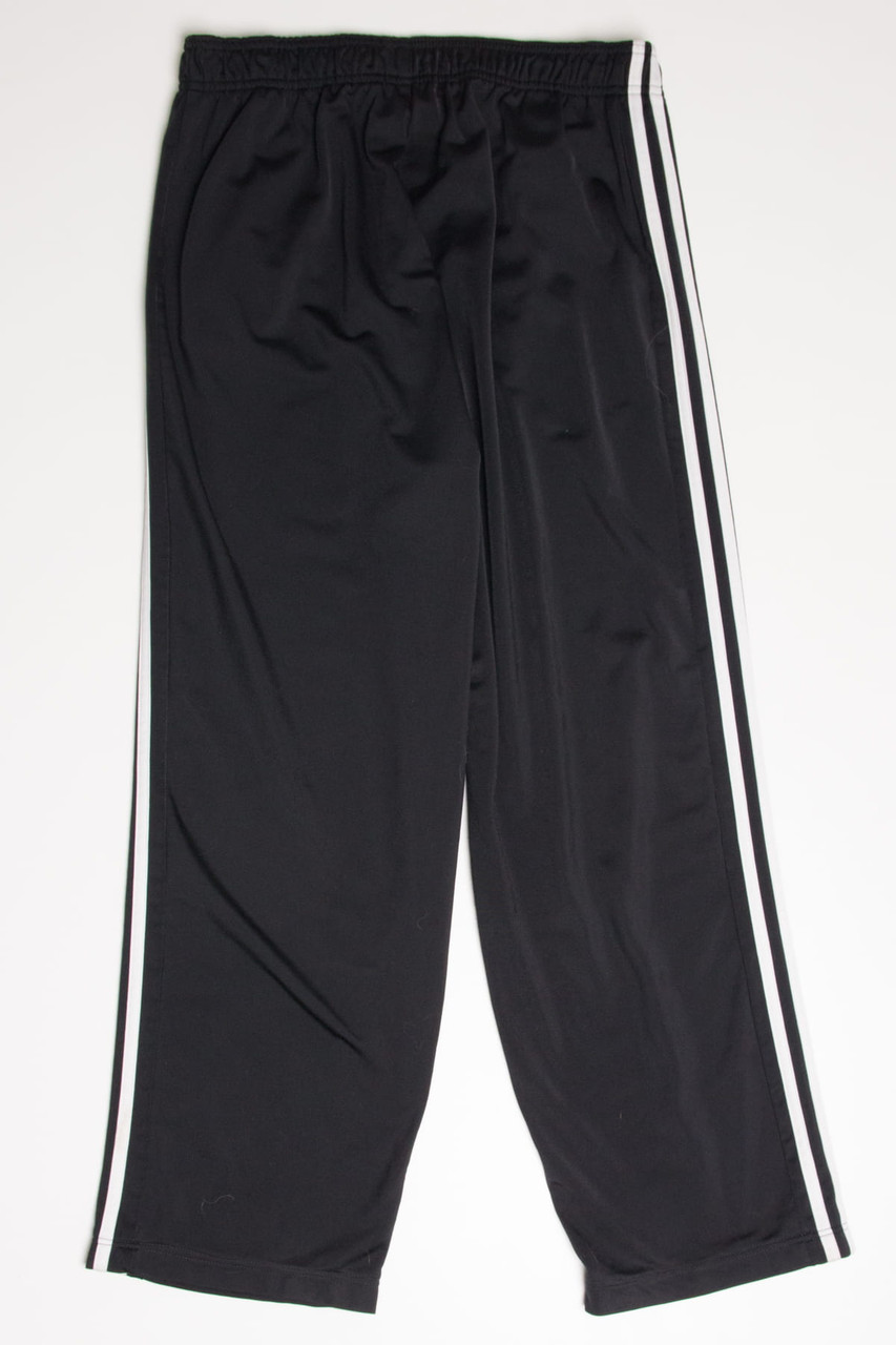 Black Adidas Wide Leg Track Pants (sz. L)