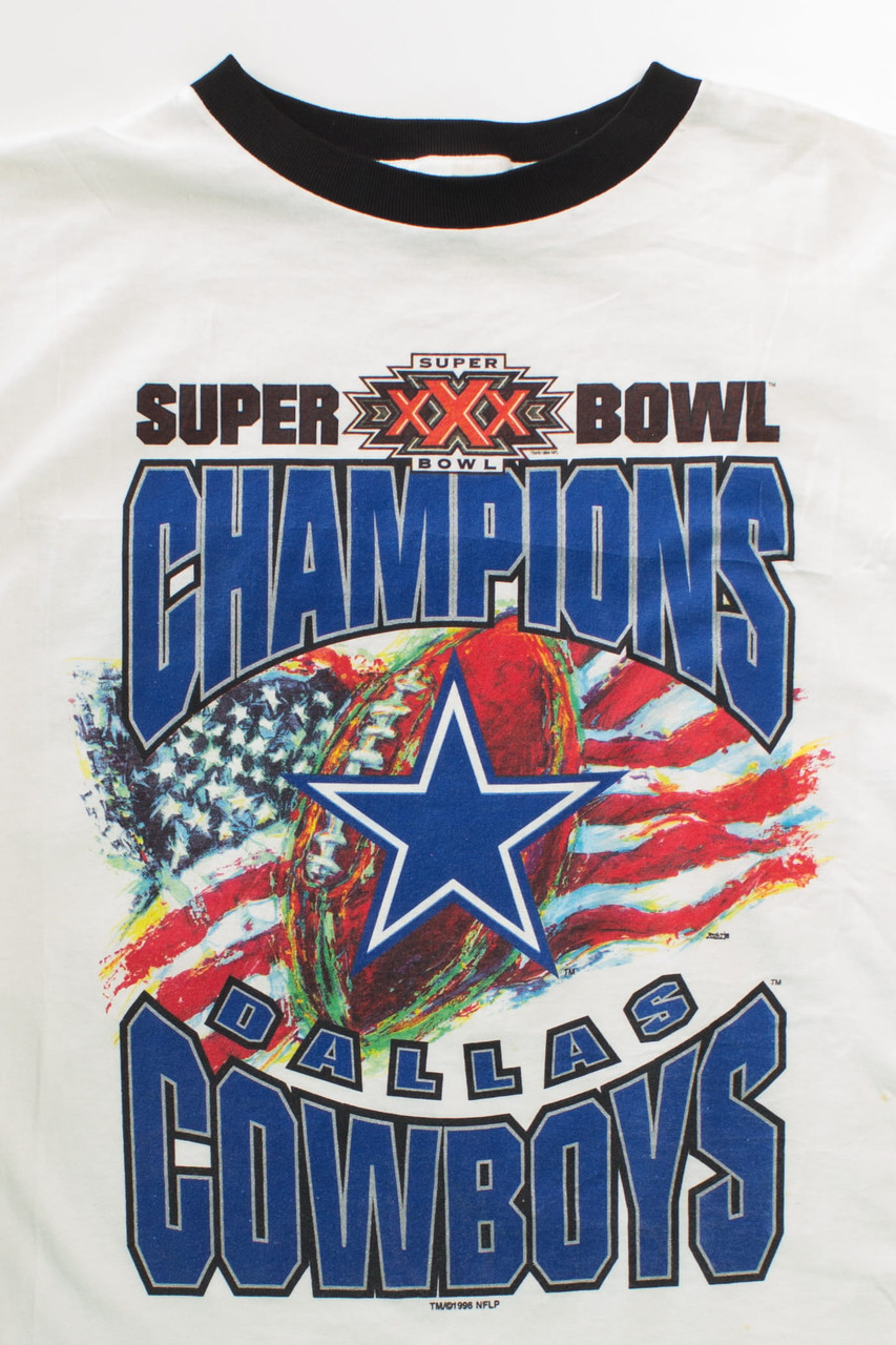 Vintage Dallas Cowboys 5X Super Bowl Champions t-shirt 1996 Men’s Large NFL