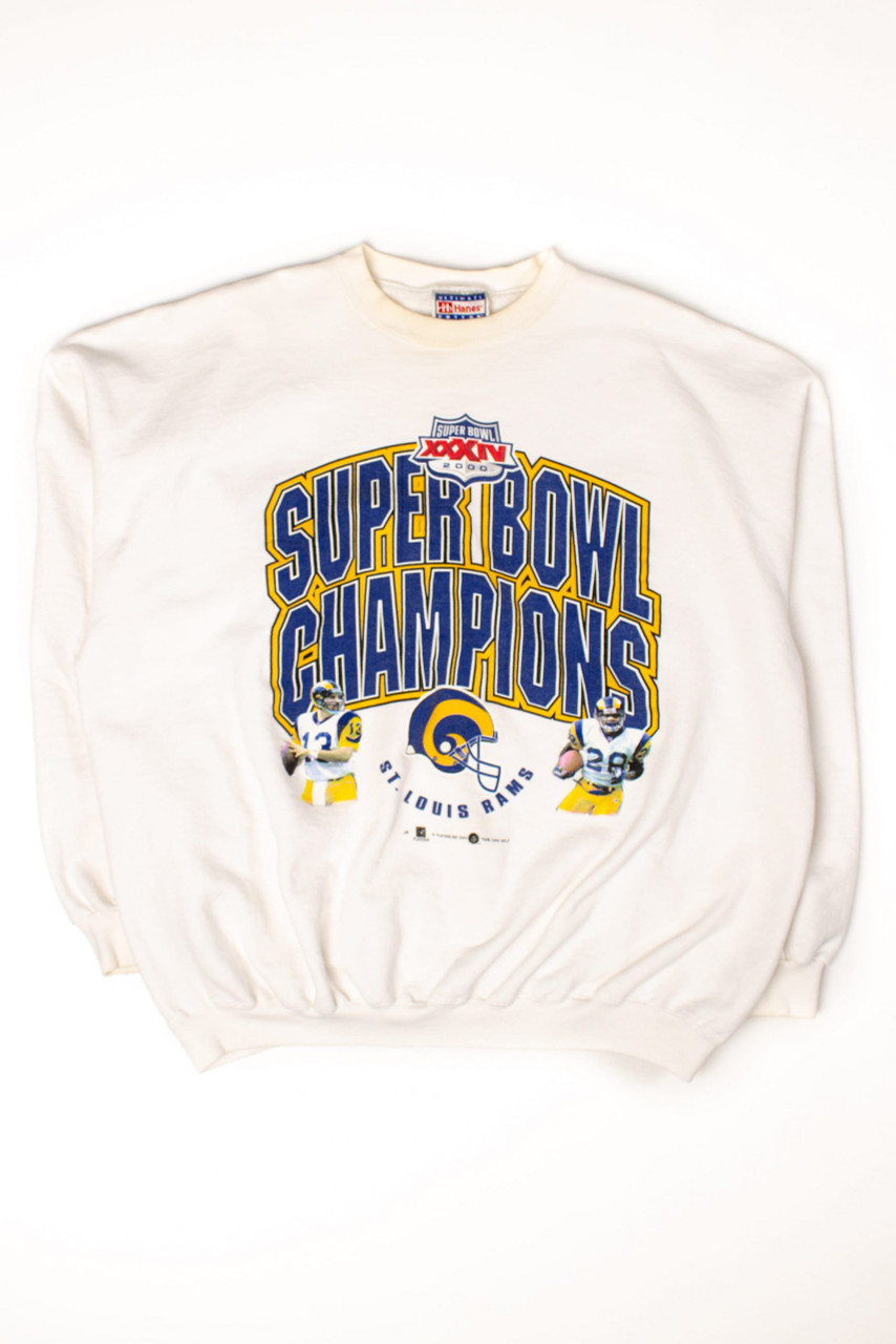 Vintage St. Louis Rams Super Bowl XXXIV Champions Sweatshirt (2000)