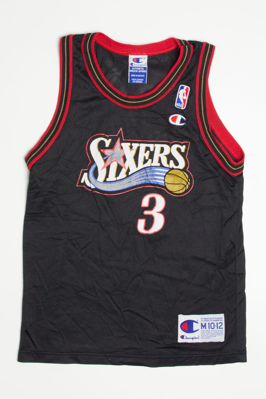 1990s Allen Iverson Philadelphia 76ers Basketball NBA Jersey – WyCo Vintage