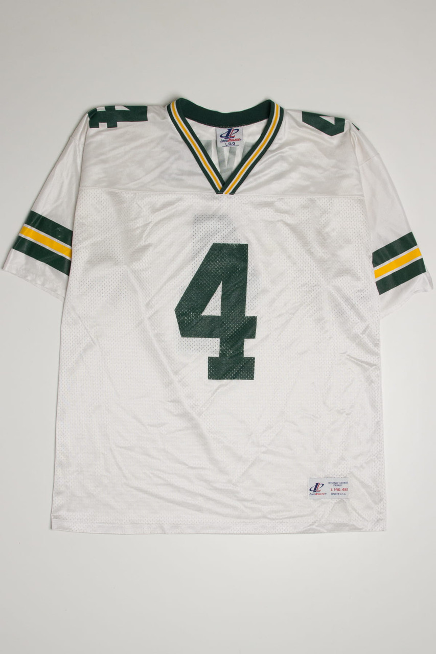 Nike Green Bay Packers No4 Brett Favre White Men's Stitched NFL Elite Drift Fashion Jersey