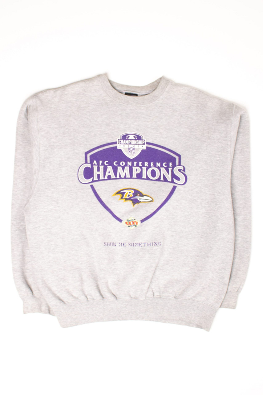 Baltimore Ravens Super Bowl Nike Vintage Crewneck Sweatshirt 