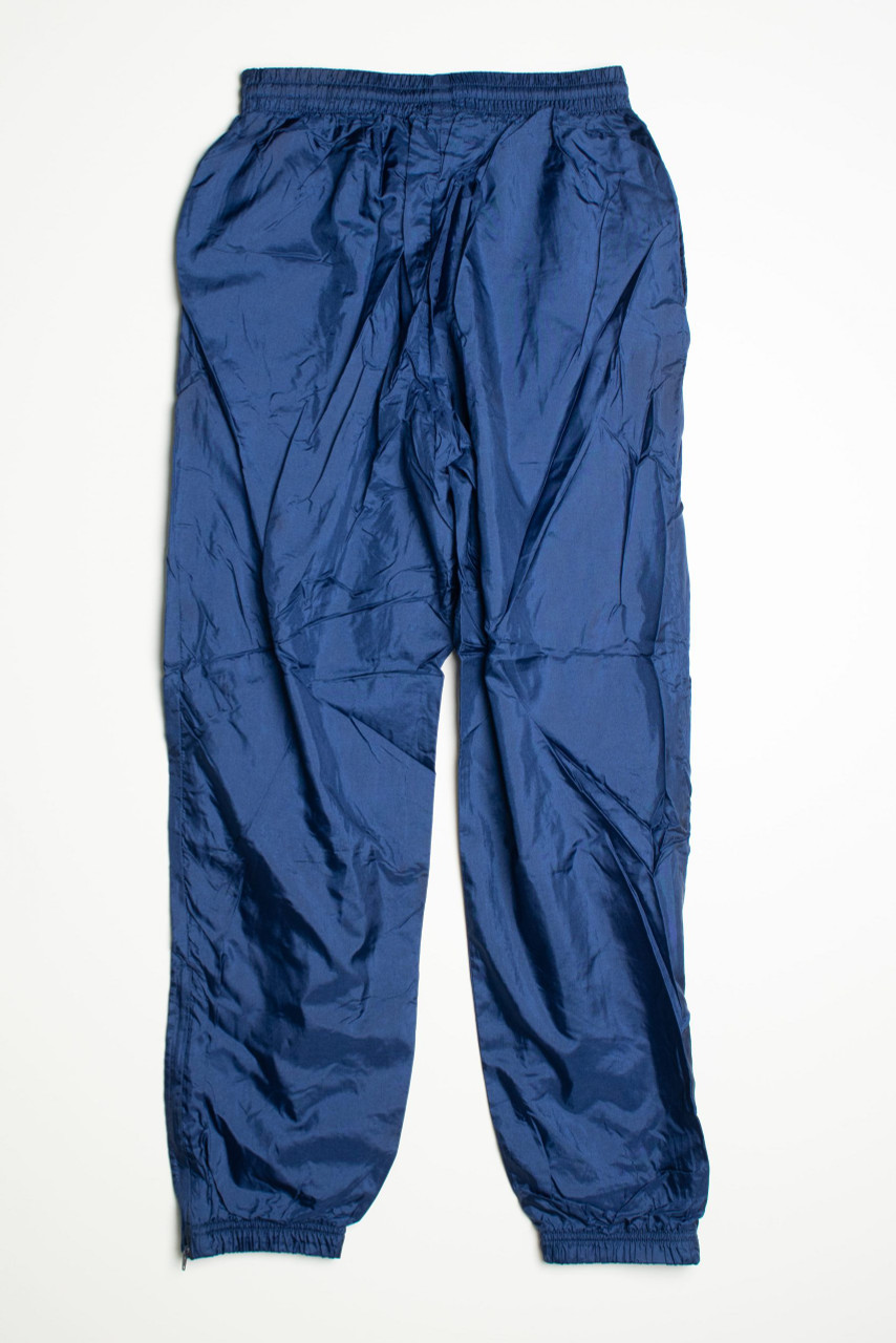 Vintage Reebok Track Pants Navy Blue Nylon Subtle Embroidered Logo Ankle  Zippers 90s -  Canada