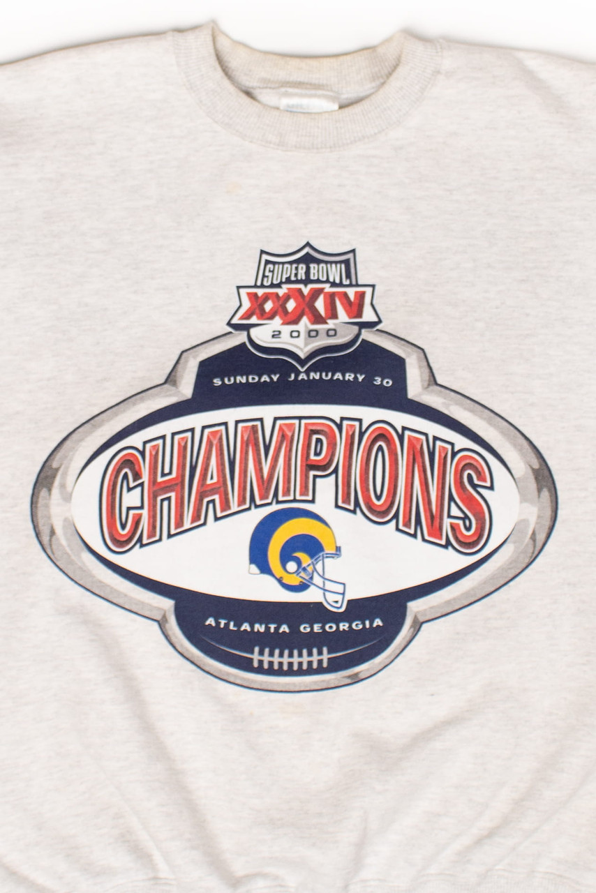 2000 St Louis Rams NFL Super Bowl XXXIV Champions Sweatshirt - Medium – The  Vintage Store