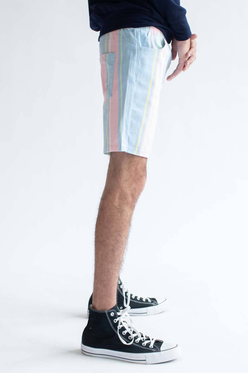 Pastel Striped Stretch Twill Shorts - Ragstock.com