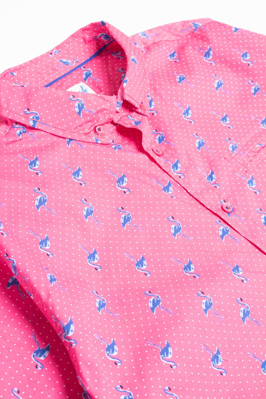 Pink hot sale flamingo shirt