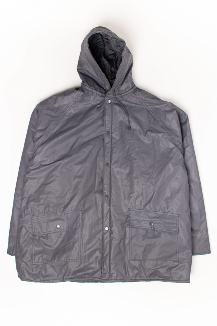 Vintage Gray Insulated Rain Jacket - Ragstock.com