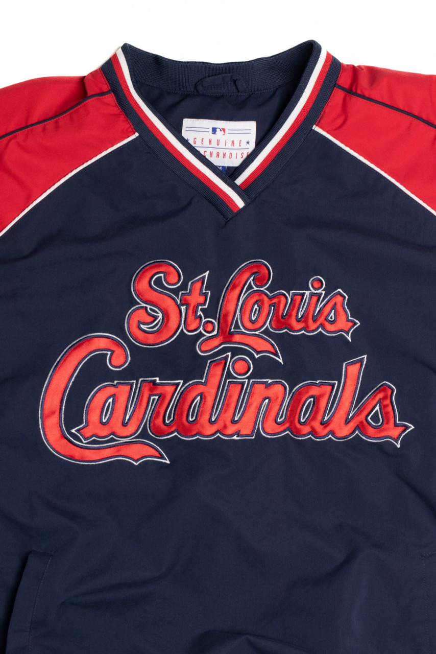 Mlb St Louis Cardinals Throwback Pullover Baseball Jersey