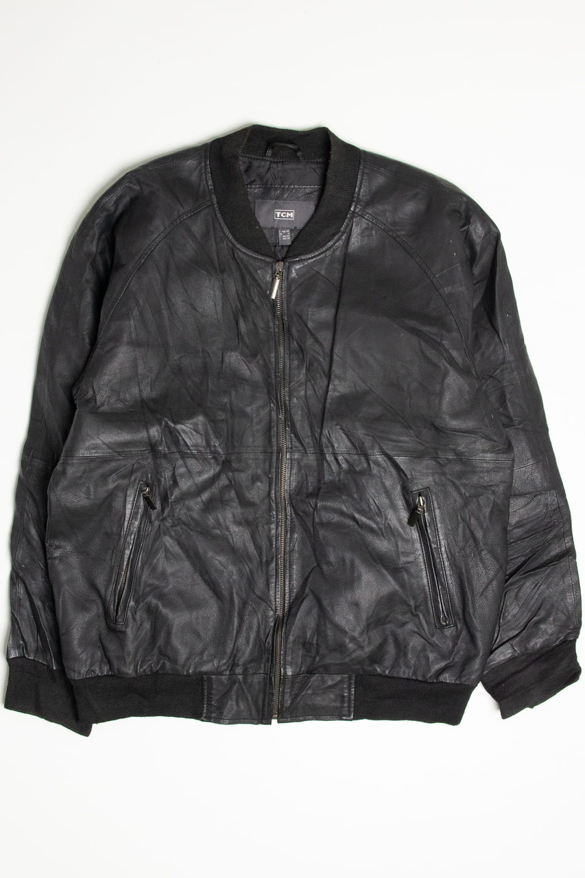 Vintage TCM Leather Bomber Jacket 258