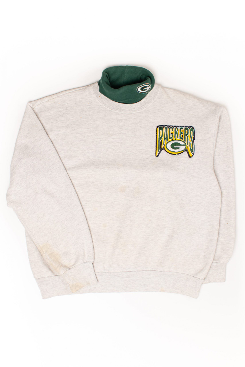 Vintage Green Bay Packers Turtleneck Sweatshirt (1990s) - Ragstock.com