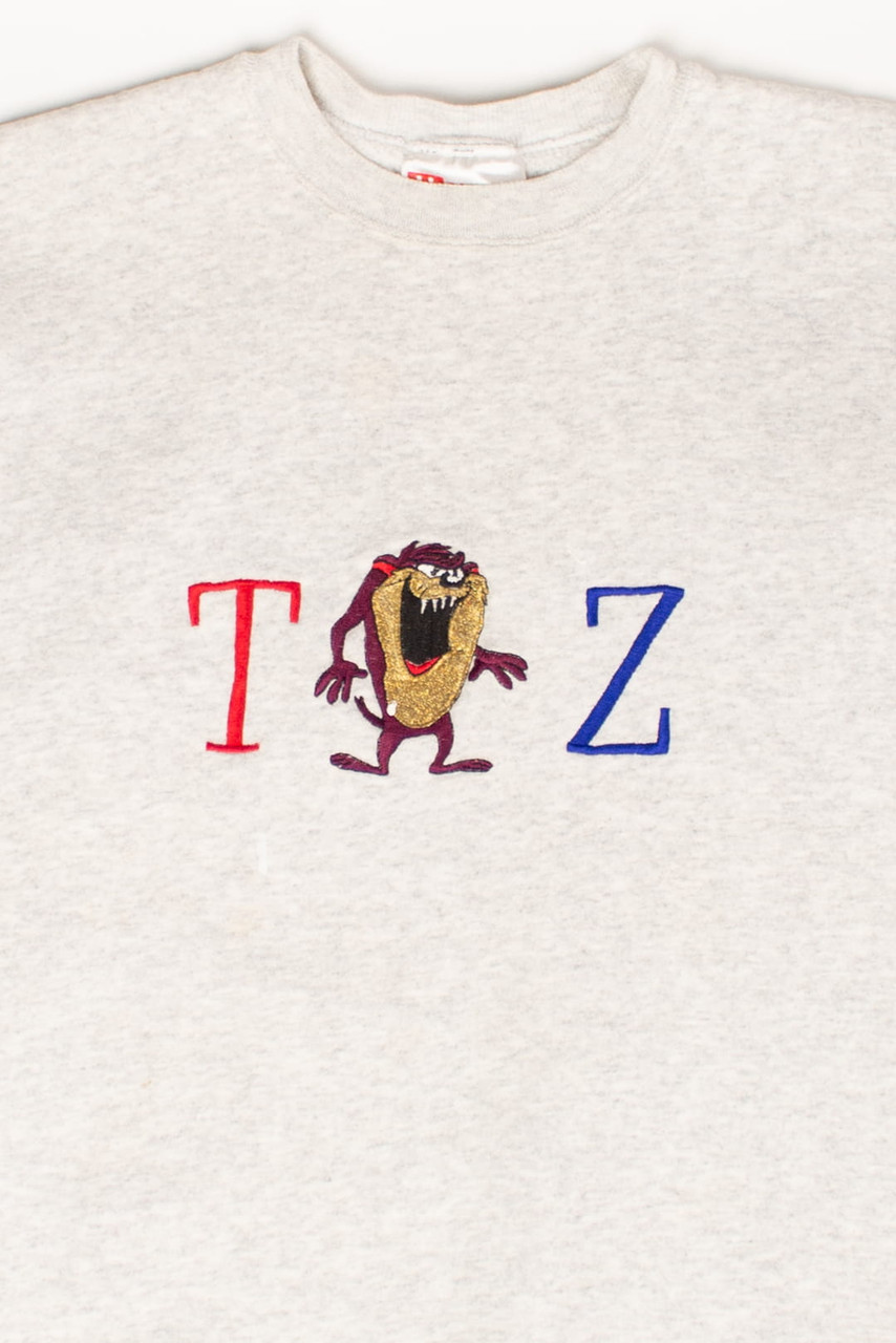 Vintage Embroidered Taz Sweatshirt (1990s)