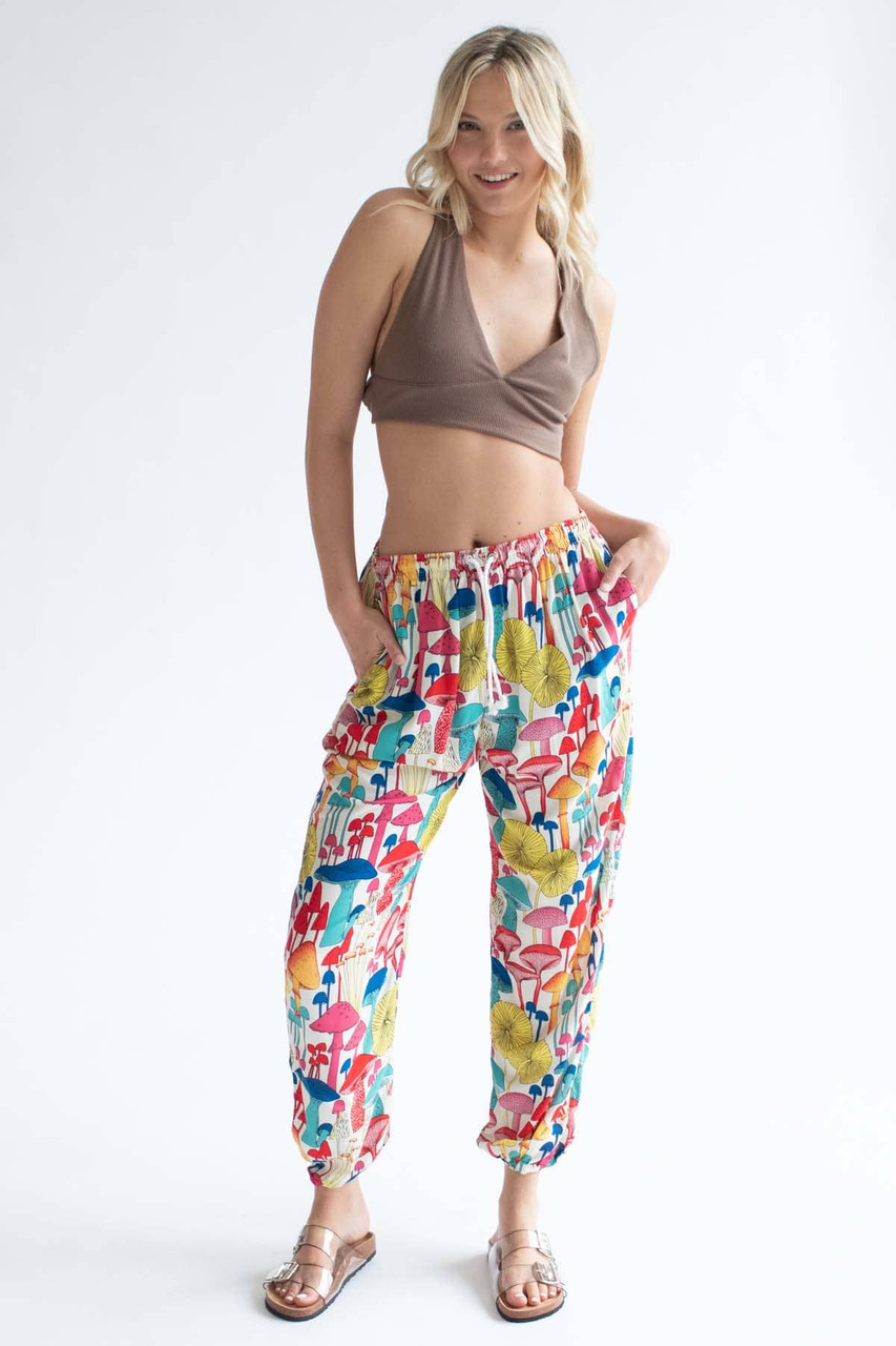 Swirl Black Haven Rayon Pants – khushclothing