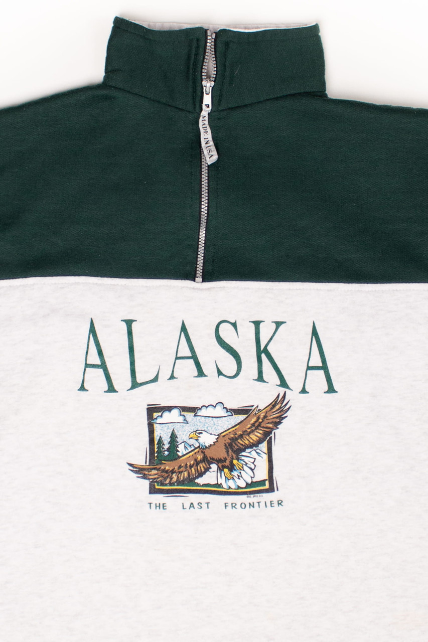 Vintage Alaska Quarter Zip Sweatshirt (1990s) - Ragstock.com