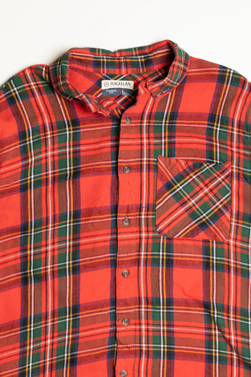 River Flannel Shirt // Orange Plaid (M) - Fashion Clearance - Touch of  Modern