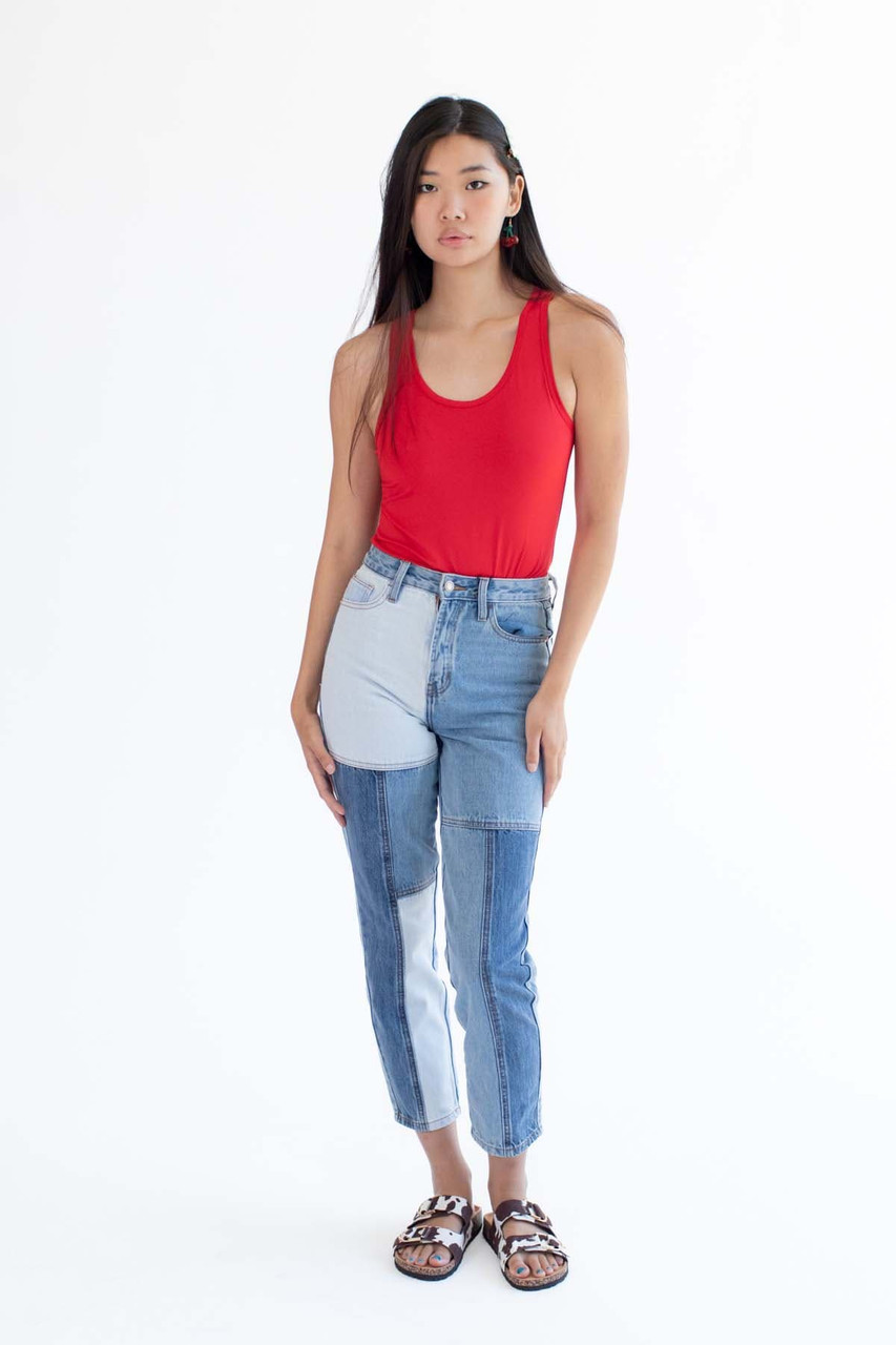 PacSun Patch On Blue Mom Jeans