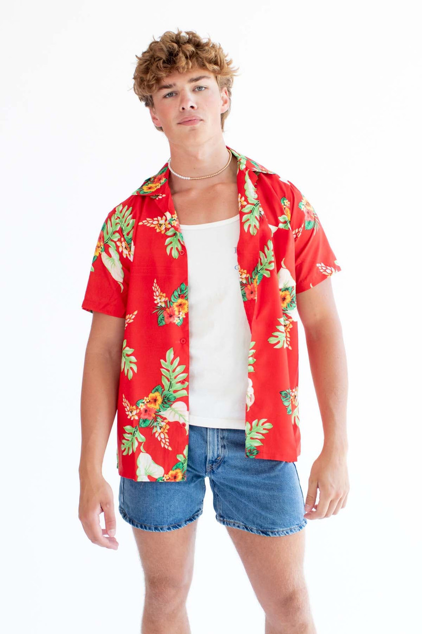 hibiscus hawaiian shirt